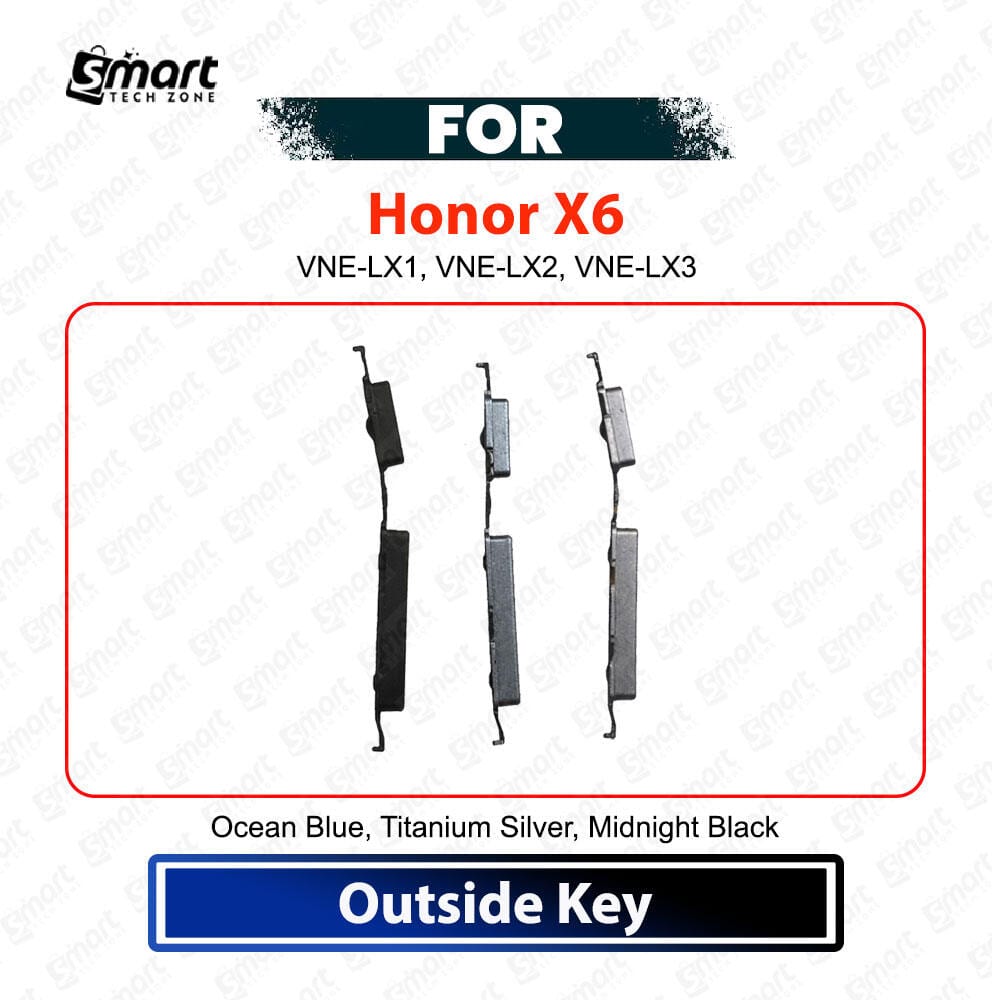 Honor X6 External Side Buttons Set Power On Off Switch Volume Up Down Control Keys Replacement Repair Spare Part - Price in Bangladesh