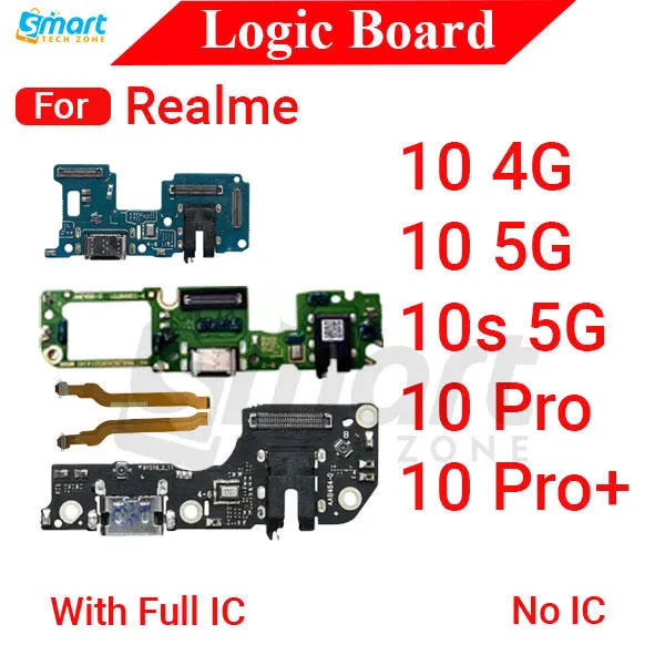 Charging Logic Board For Realme 10 10s 10 Pro 10 Pro Plus 4G 5G Charging Port USB Plug PCB Dock Connector Spare parts Charging Port Parts Price in Bangladesh - Mobile.com.bd
