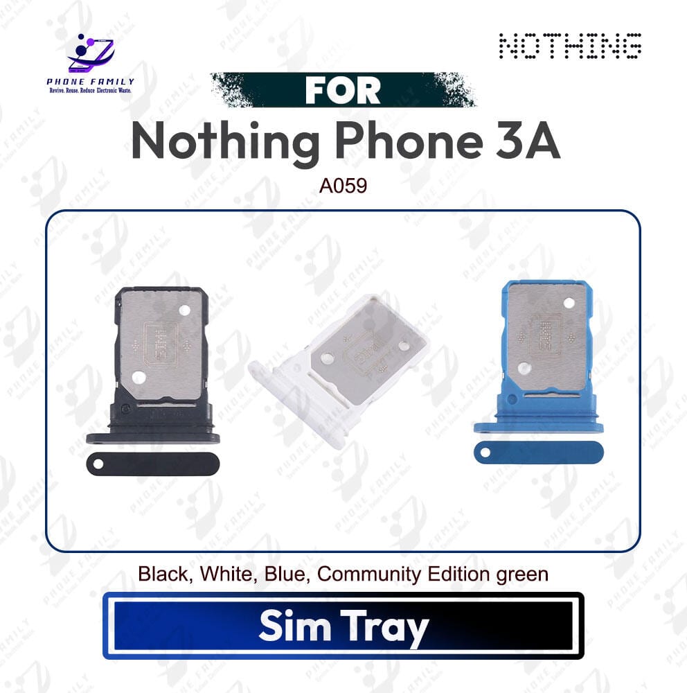 Nothing Phone 3a Tray / Sim Slot /SD Card Tray /Holder Card compatible Replacement Parts | A059 - Price in Bangladesh