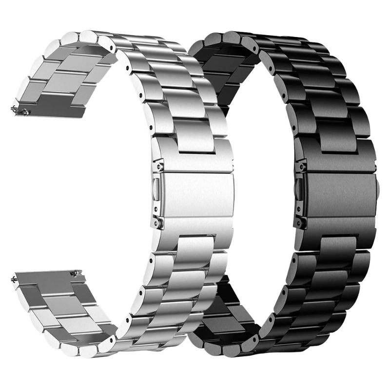 20mm Stainless Steel Watch Band Metal Replacement Strap for Smartwatches and Traditional Watches Durable Adjustable Classic Design - Price in Bangladesh