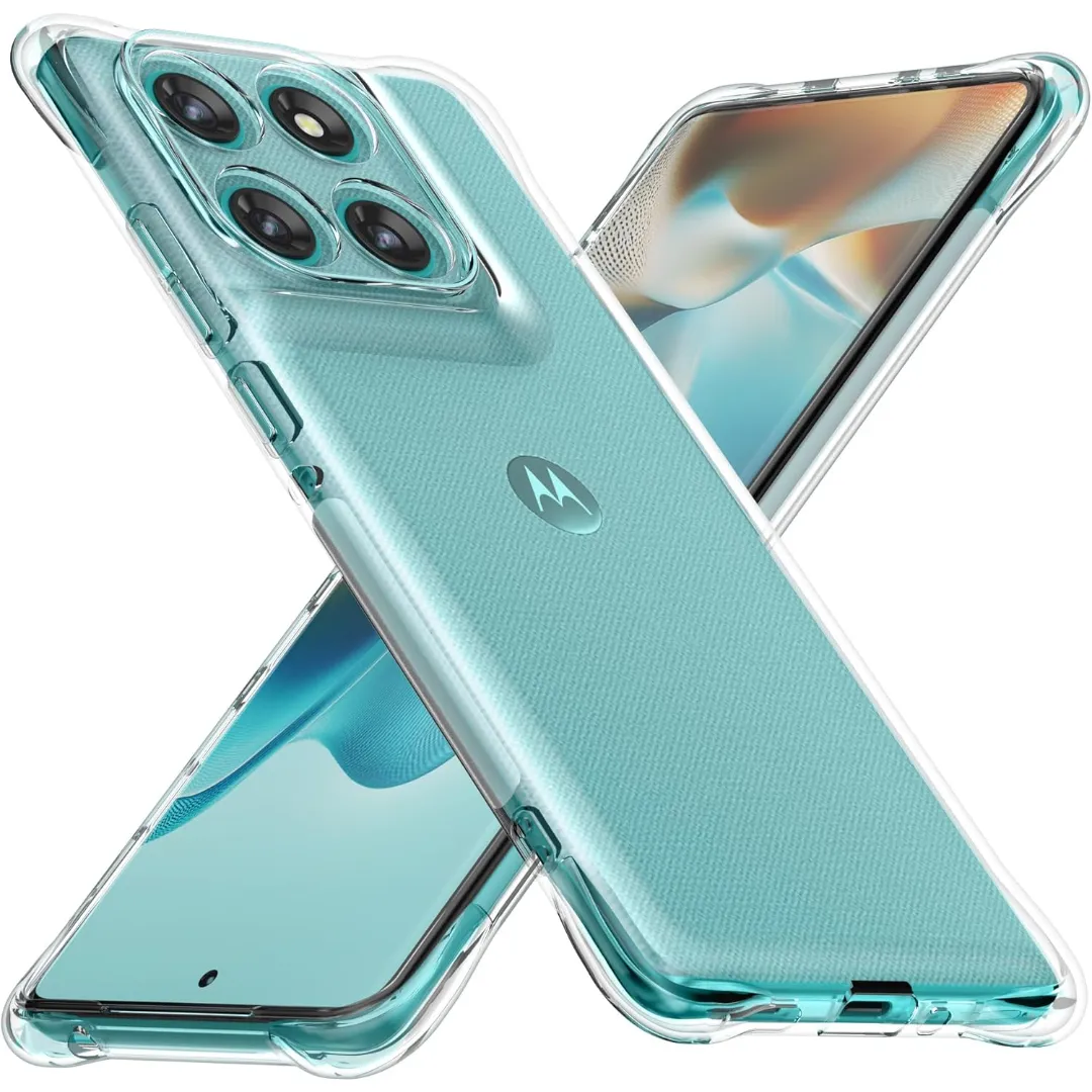 Crystal Clear Back Cover Case For Motorola Moto Edge 60 Fusion 5G | Shockproof Soft Tpu Case | Cushioned Edges For Ultimate Protection Back Cover Case (Tpu, Transparent) - Price in Bangladesh