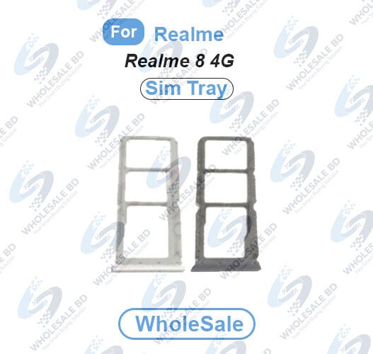 Realme 8 4G SIM Tray Replacement Slot Holder Sim Slot /SD Card Tray /Holder Card compatible with Sim Ejector Pin Replacement Parts (Wholesale) - Price in Bangladesh