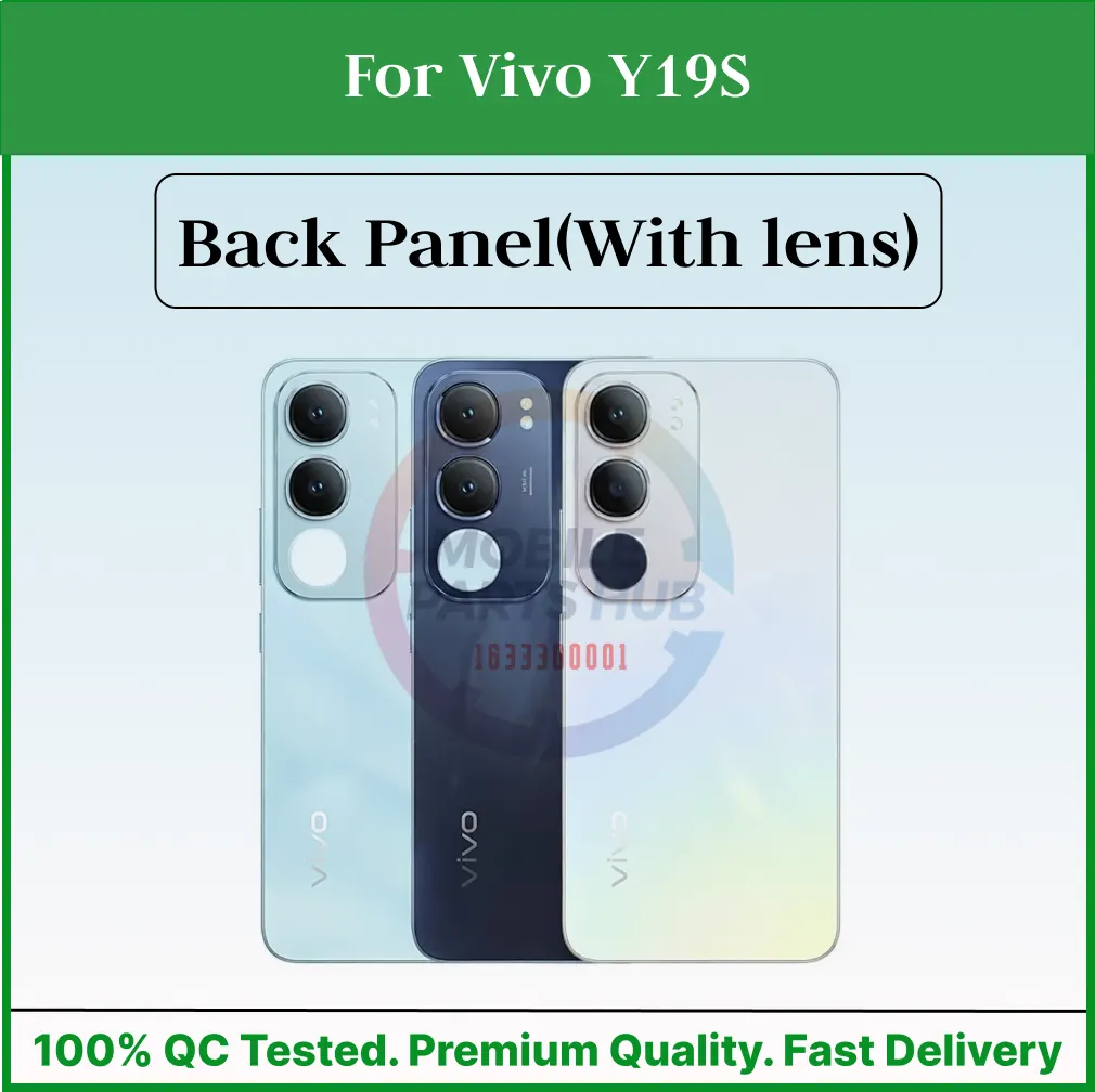 For Vivo Y19S Back Panel/Backshell/ Casing + Camera Lens With Logo-All Colors Available Back Panels & Housings Price in Bangladesh - Mobile.com.bd