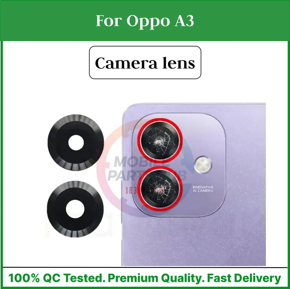 Camera Main Glass Lens  For Oppo A3  Replacement Part (Not Tempered Camera Glass Protector) Mobile Parts & Accessories Price in Bangladesh - Mobile.com.bd