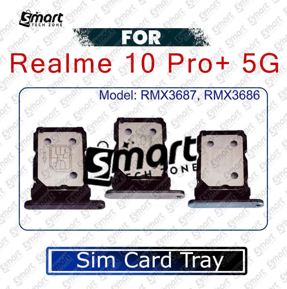 For Realme 10 Pro Plus 5G Sim Tray Micro SD Card Slot with Sim Ejector Pin Replacement Parts - Price in Bangladesh