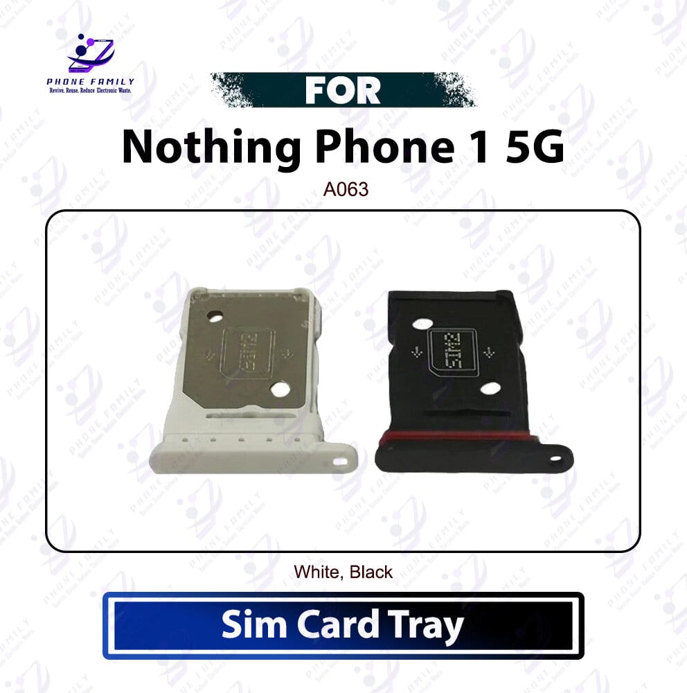 Nothing Phone 1 5G Sim Tray | Sim Card Tray | Sim Holder | Sim Slot Tray | Dual Sim Tray | Sim Card Holder | Premium Quality | Replacement Repair Spare Part - Price in Bangladesh