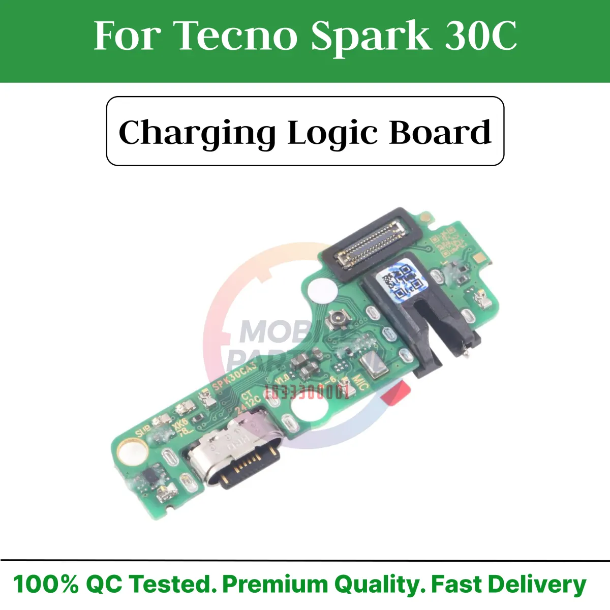 Charging Logic Board For Tecno Spark 30C  Charging Port USB Plug PCB Dock Connector Spare parts Charging Port Parts Price in Bangladesh - Mobile.com.bd