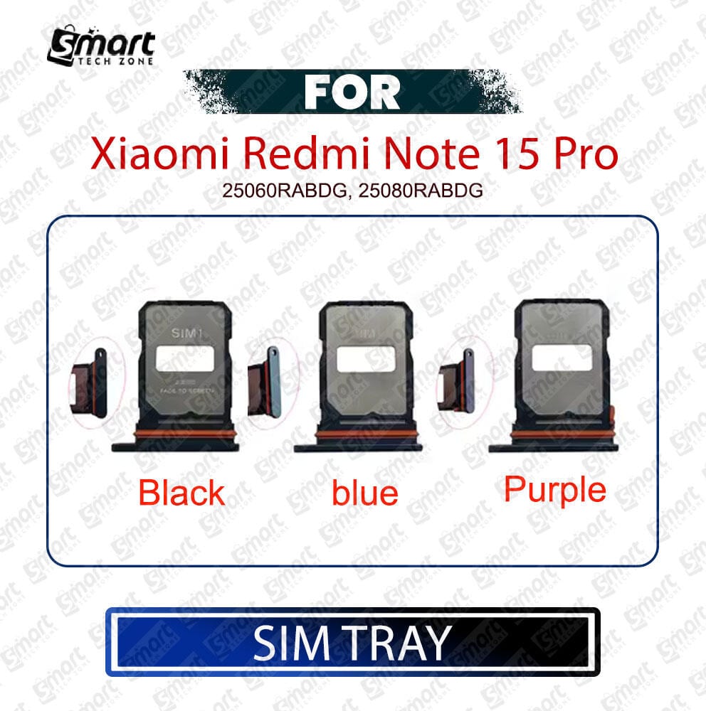 Xiaomi Redmi Note 15 Pro 5G SIM Card Tray Holder – Replacement Part - Price in Bangladesh