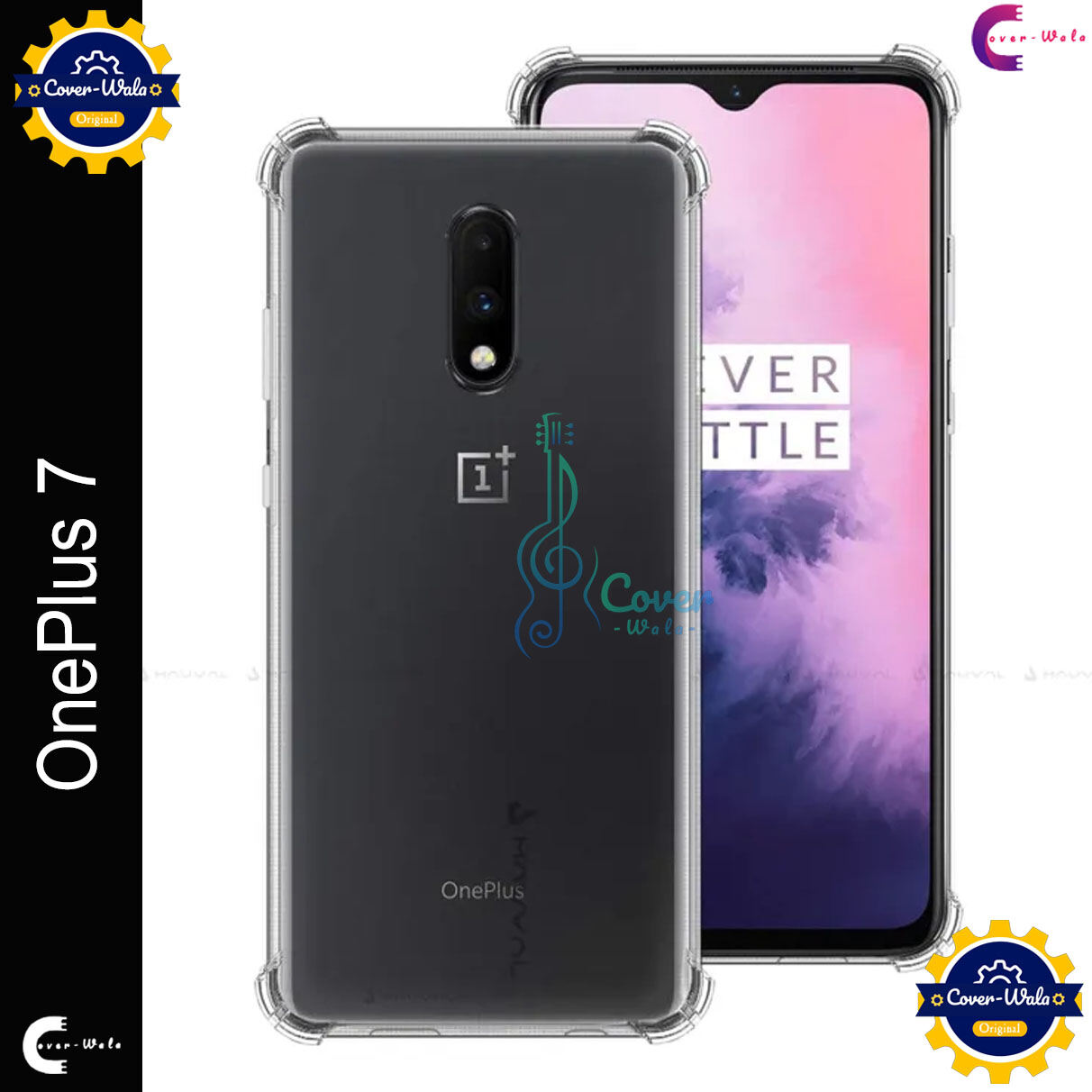 Transparent back cover For OnePlus 7 / 1+ 7 Luxury transparent Protect Back Cover Soft Case - Price in Bangladesh