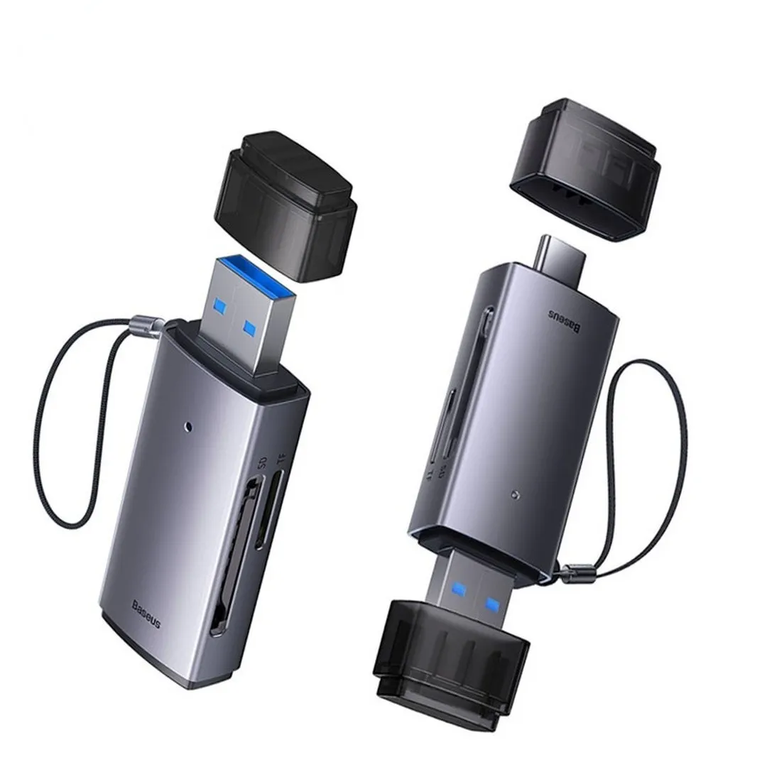 Baseus Card Reader USB 3.0 Type C to Micro SD TF Memory Card Reader 2 in 1 For PC Accessories Smart Cardreader Adapter - Price in Bangladesh