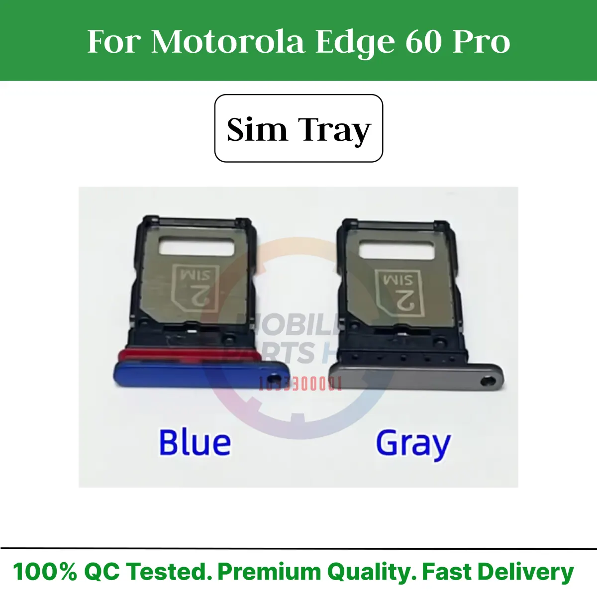 Motorola Edge 60 Pro Nano Sim Card Tray Holder Sim Adaptor With Free Sim Ejector Pin Replacement Part - Price in Bangladesh