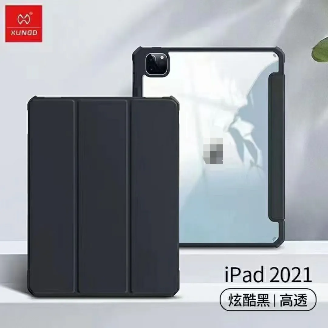 Xundd Protective Tablet Cover For Apple Ipad Pro 12.9 2021 / 2020 / 2018 Leather Case Transparent Shockproof Cover Phone Cases & Covers Price in Bangladesh - Mobile.com.bd