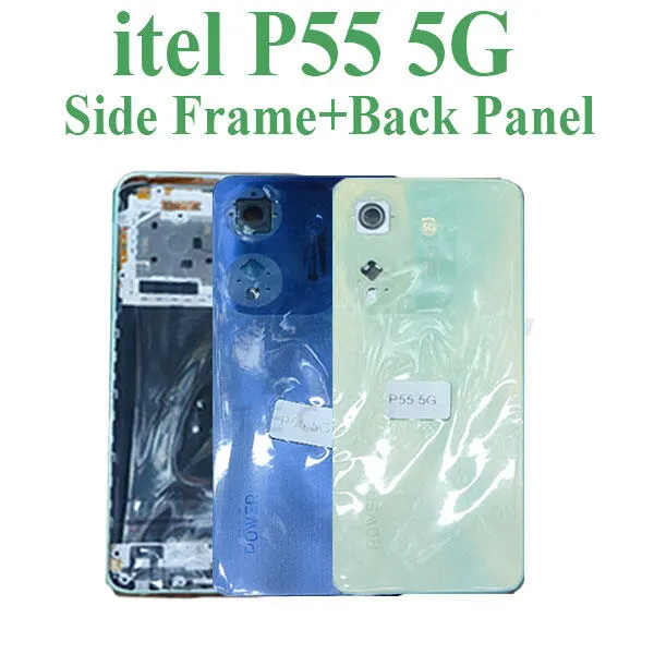 For itel P55 5G Side Frame + Back Panel Housing + Camera Glass Back shell Replacement Spare Parts Replacement Parts Price in Bangladesh - Mobile.com.bd