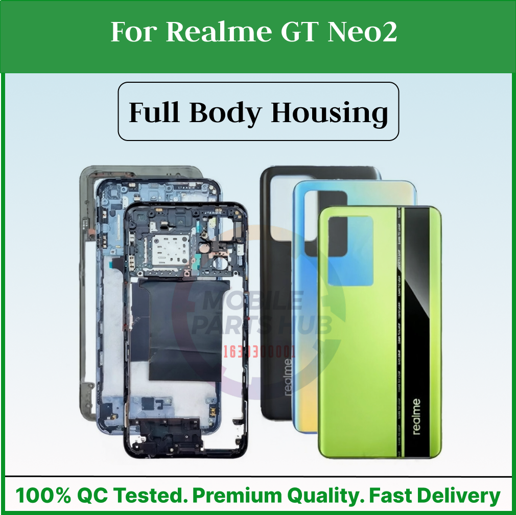 For Realme GT Neo2 Full Body Housing ( Side Frame + Back Panel Without Camera Glass ) Mobile Parts & Accessories Price in Bangladesh - Mobile.com.bd