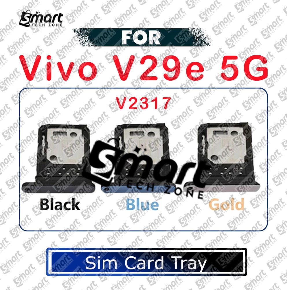 For Vivo V29e V2317 Sim Tray Micro SD Card Slot with Sim Ejector Pin Replacement Parts - Price in Bangladesh