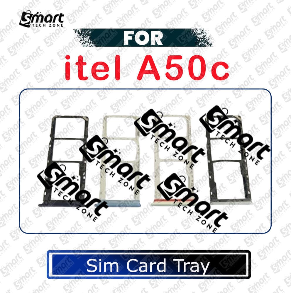 For itel A50c Sim Tray Micro SD Card Slot with Sim Ejector Pin Replacement Parts - Price in Bangladesh