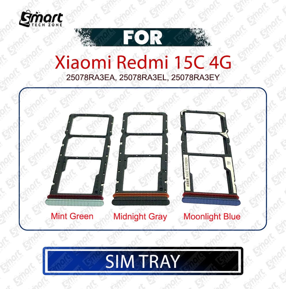 Xiaomi Redmi 15C 4G SIM Tray + Micro SD Card Slot with Ejector Pin – Replacement Part - Price in Bangladesh