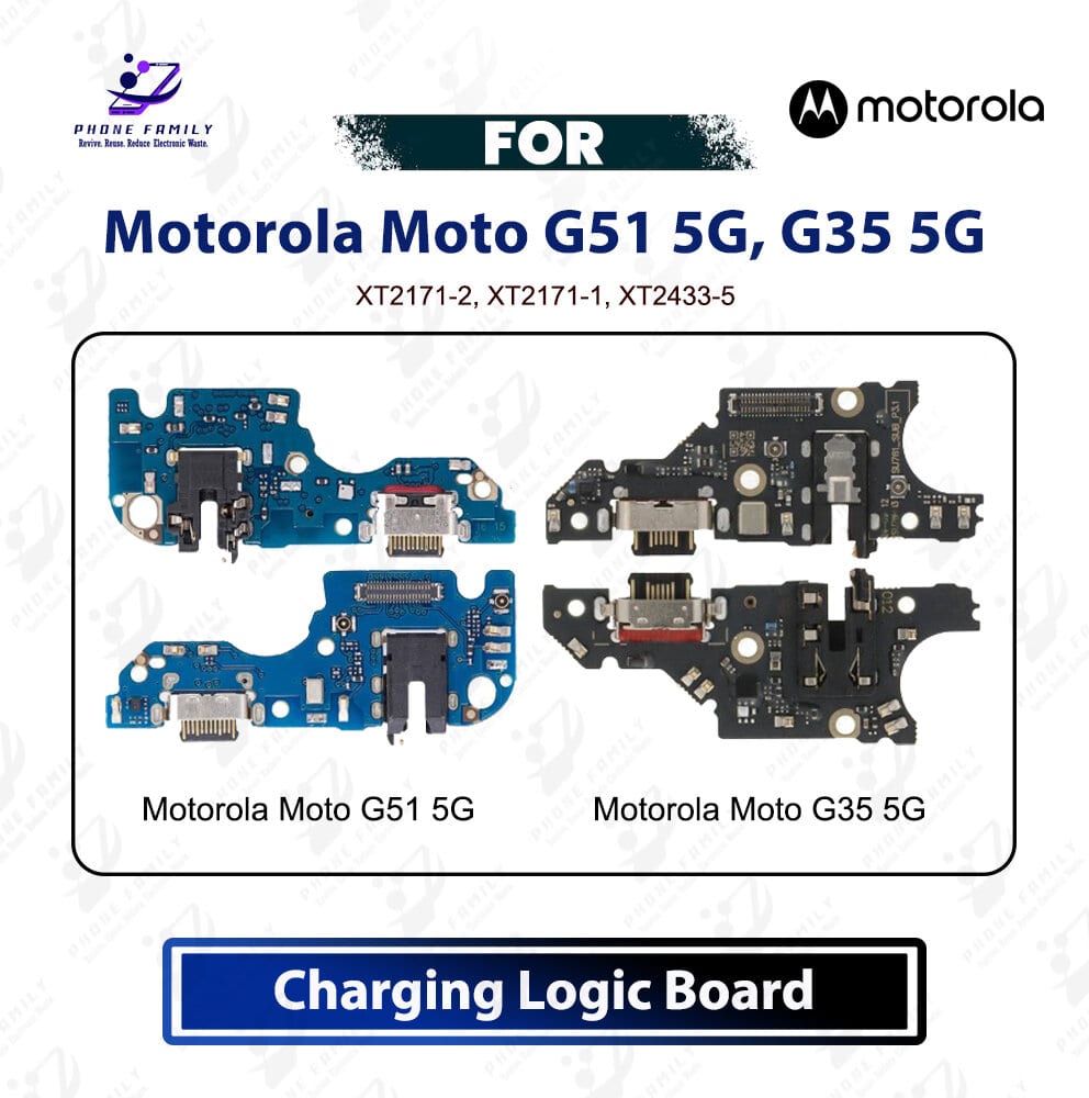 Motorola Moto G51 5G, G35 5G Charging Logic Board Charging Port USB Plug PCB Dock Connector Replacement Spare Repair Part For XT2171-2, XT2171-1, XT2433-5 - Price in Bangladesh