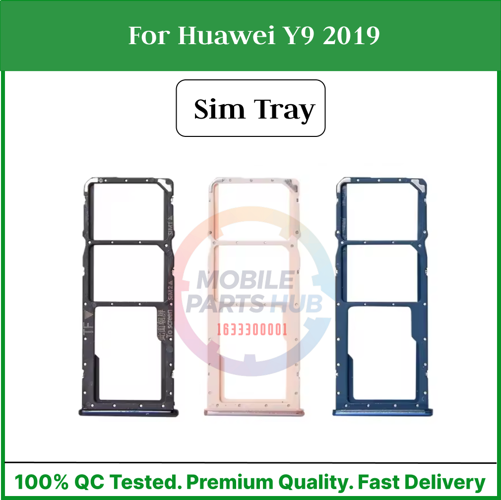 Huawei Y9 2019 Nano Sim Card Tray Holder Sim Adaptor With Free Sim Ejector Pin Replacement Part - Price in Bangladesh