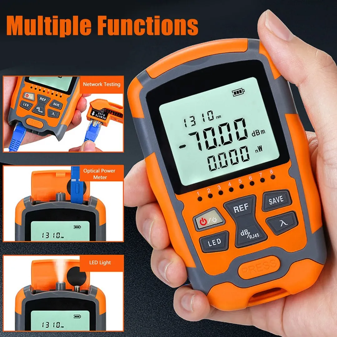 Optical Fiber Power Meter-Fiber Optic Tester Pen Type Red Light Visual Fault Rechargeable Optical Cable Test Optical Power Meter 5Mw-Optical Power Meter -Type-C Rechargeble Cables Price in Bangladesh - Mobile.com.bd