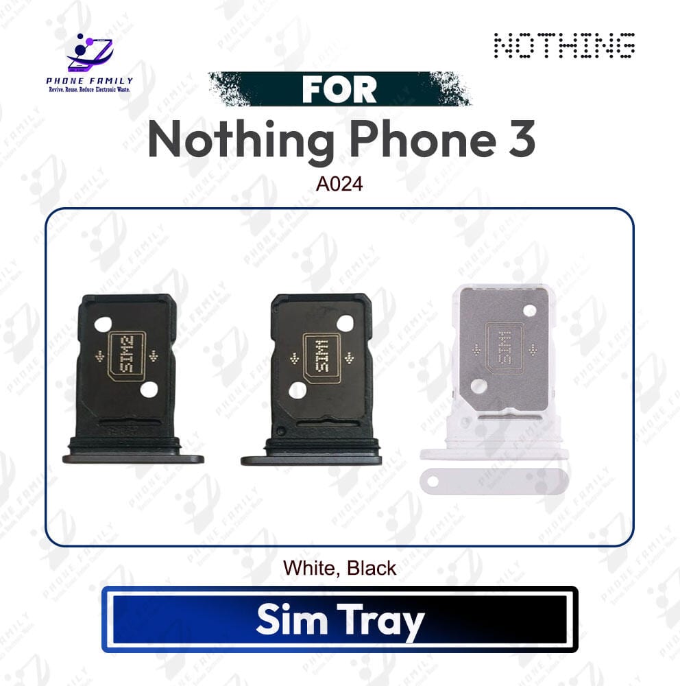 Nothing Phone (3) Tray / Sim Slot /SD Card Tray /Holder Card compatible Replacement Parts | A024 - Price in Bangladesh