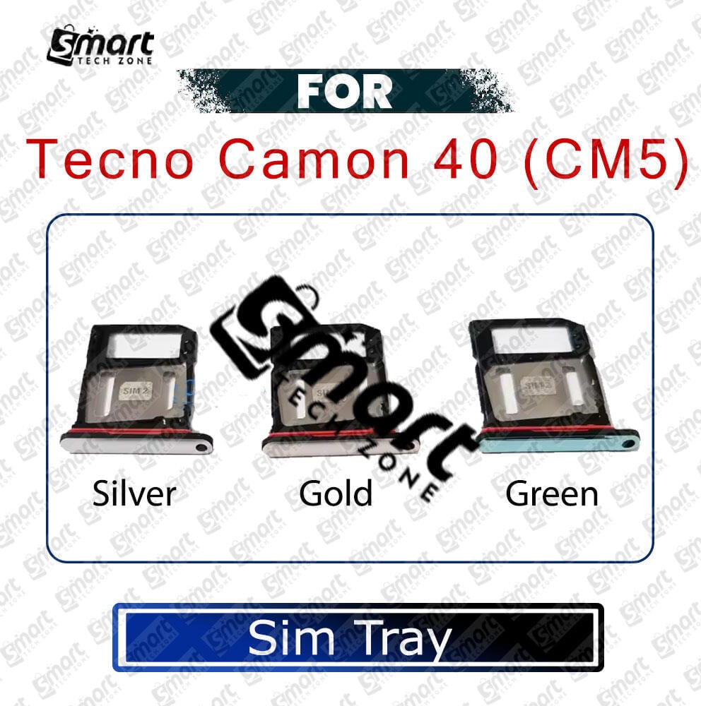 SIM Card Tray Holder For Tecno Camon 40 CM5 Sim Card Slot Reader Adapter Parts - Price in Bangladesh