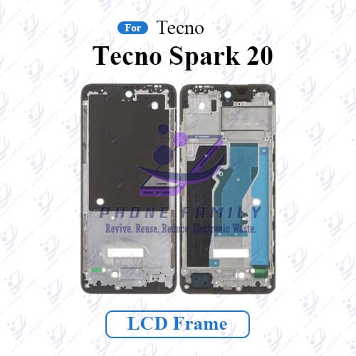 For Tecno Spark 20 Front LCD Frame Middle Chassis Housing - Price in Bangladesh