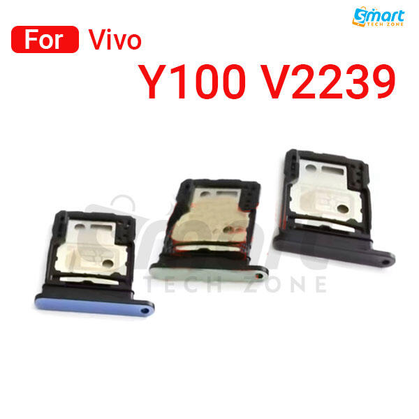 Vivo For Vivo Y100 V2239 Sim Tray Micro SD Card Slot with Sim Ejector Pin Replacement Part Sim Trays & Ejector Pins Price in Bangladesh - Mobile.com.bd