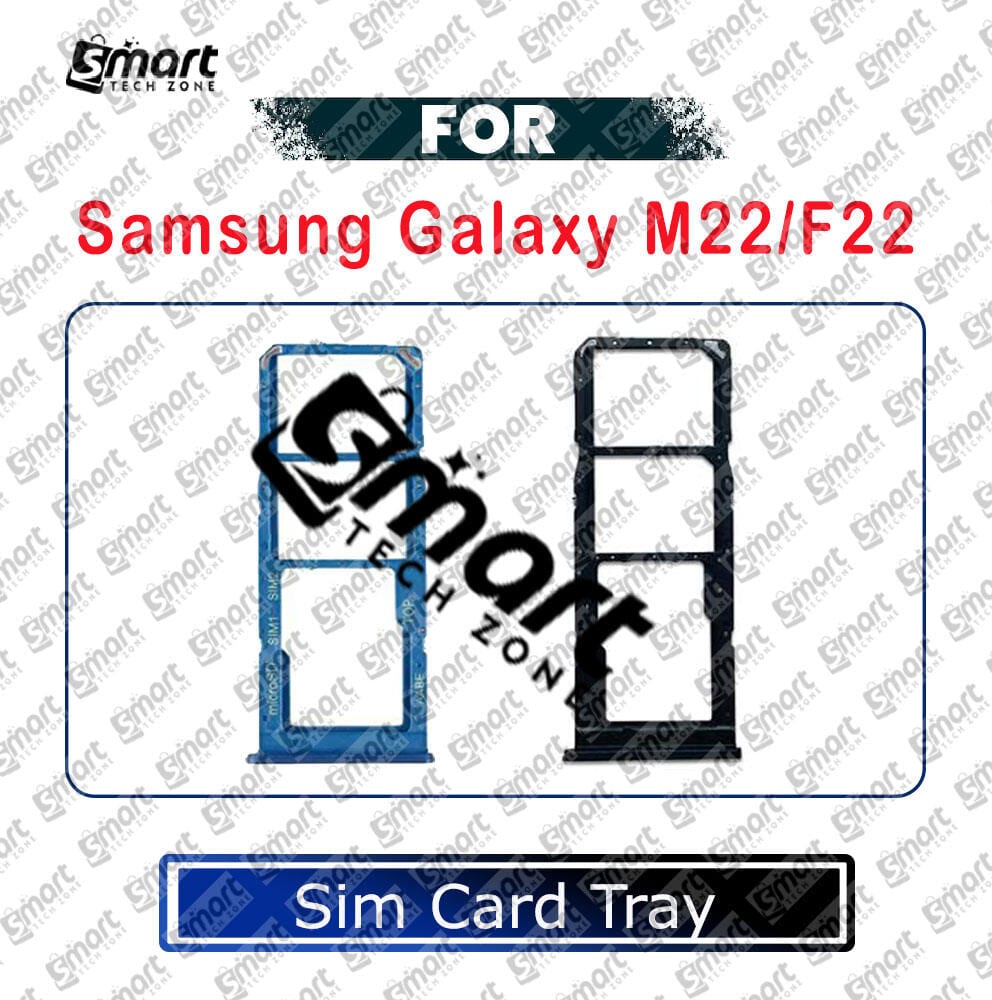 For Samsung Galaxy M22 F22 Sim Tray Micro SD Card Slot with Sim Ejector Pin Replacement Parts - Price in Bangladesh