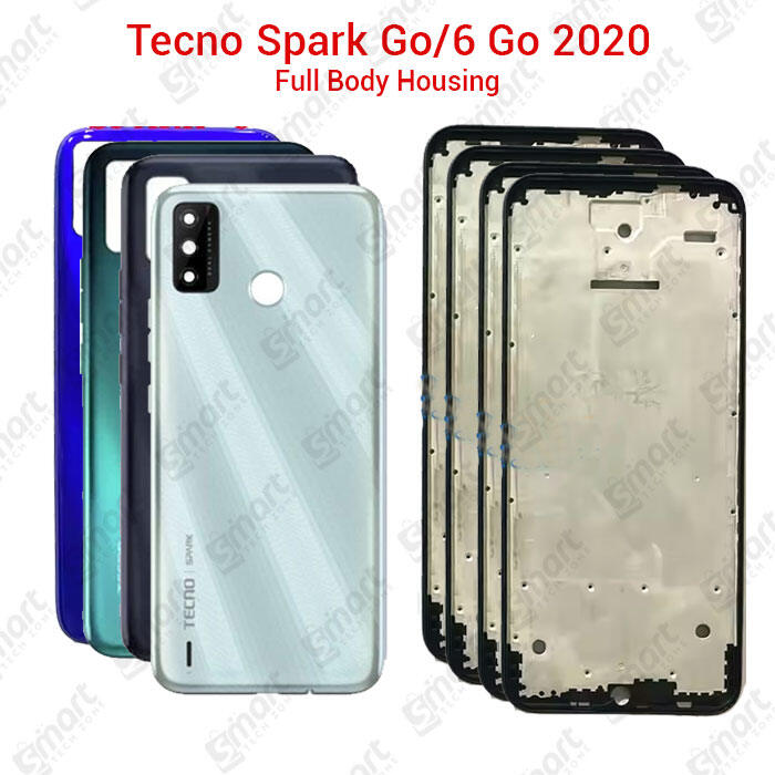 Tecno For Tecno Spark Go 6 Go 2020 Full Body Housing With Camera Glass (LCD Frame, Side/Middle Frame, Back Panel/Backshell) Back Panels & Housings Price in Bangladesh - Mobile.com.bd