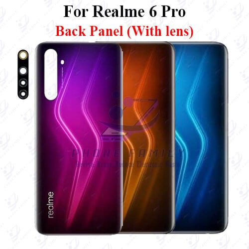 For Realme 6 Pro Back Panel/Backshell/ Casing +Camera Lens With Logo-All Colors Available - Price in Bangladesh