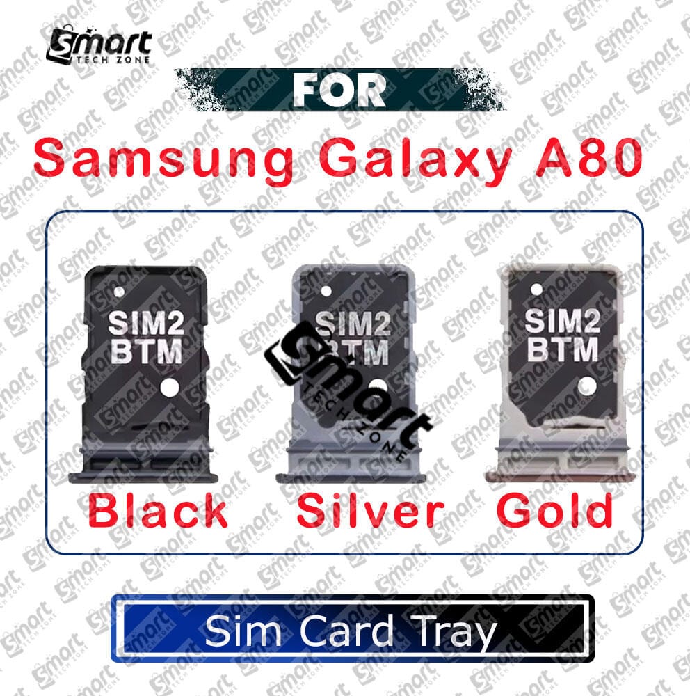 For Samsung Galaxy A80 Sim Tray Micro SD Card Slot with Sim Ejector Pin Replacement Parts - Price in Bangladesh