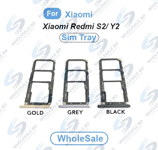 Xiaomi Redmi S2/ Y2 SIM Tray Replacement Slot Holder Sim Slot /SD Card Tray /Holder Card compatible with Sim Ejector Pin Replacement Parts (Wholesale) - Price in Bangladesh