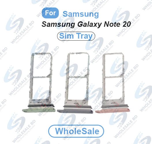Samsung Galaxy Note 20 Sim Tray Micro SD Card Slot with Sim Ejector Pin Replacement Parts (Wholesale) - Price in Bangladesh