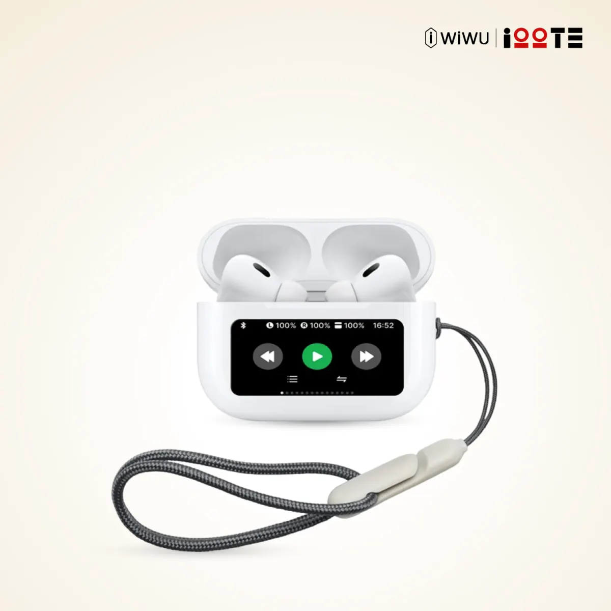 WiWU T22 ANC Wireless Earbuds with LCD Touch Screen - Price in Bangladesh