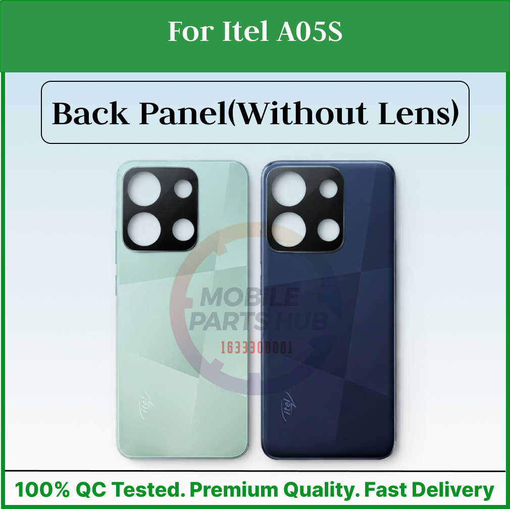 For Itel A05S Back Panel/Backshell/ Casing + Side Button With Logo-All Colors Available