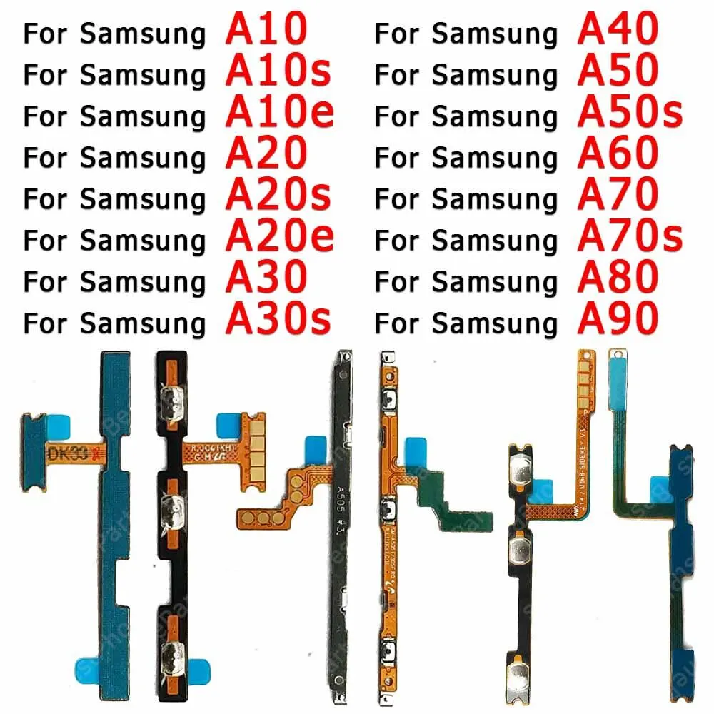 Samsung Galaxy A10 A20 A30 A30s A40 A50 A50s A60 A70 A01 A11 A10s A20s A21s   A51 A21 A31 A71 A02s A70s A80 A90-5G Power and Volume Button Flex Cable Ribbon Replacement Repair - Price in Bangladesh