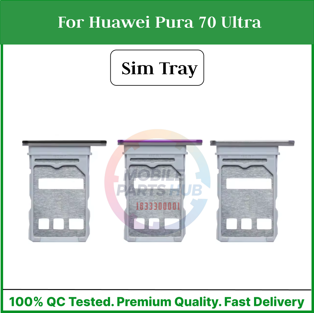 Huawei Pura 70 Ultra Sim Tray Micro SD Card Slot with Sim Ejector Pin Replacement Part Sim Trays & Ejector Pins Price in Bangladesh - Mobile.com.bd