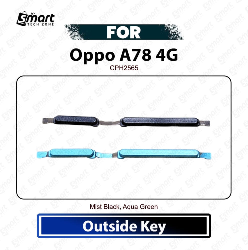 Oppo A78 4G External Side Keys - Volume Up Down Outside Key Replacement Repair Spare Parts CPH2565 - Price in Bangladesh