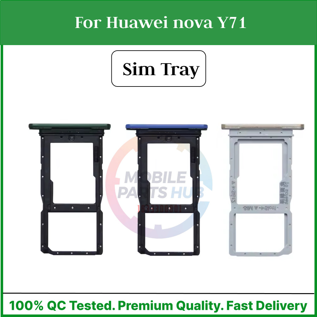 Huawei nova Y71 Nano Sim Card Tray Holder Sim Adaptor With Free Sim Ejector Pin Replacement Part - Price in Bangladesh