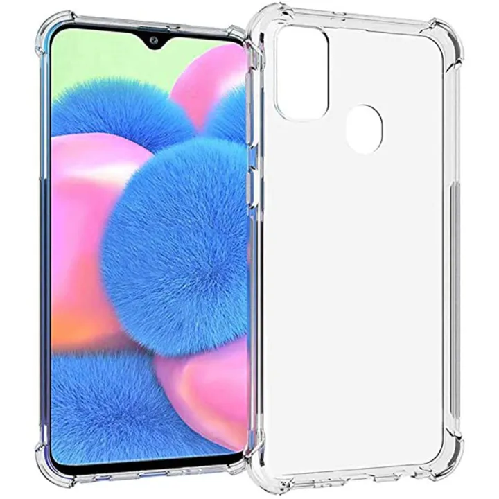 Samsung Galaxy M21 / M30s / M21 2021 Soft TPU Back Cover Shockproof Silicone Bumper