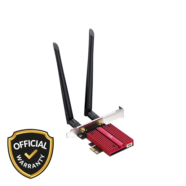 Others Cudy AX5400 Wi-Fi 6E Bluetooth 5.3 PCI-E Adapter (WE3000S) Networking Accessories Price in Bangladesh - Mobile.com.bd