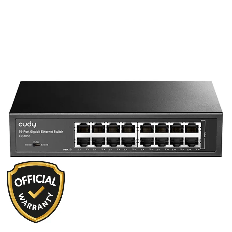 Cudy GS1016 16-Port Gigabit Ethernet Switch Networking Accessories Price in Bangladesh - Mobile.com.bd