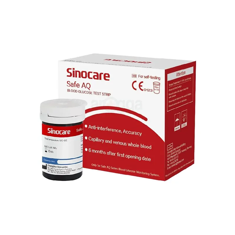 Sinocare Safe AQ Test Strip 50pcs - Price in Bangladesh