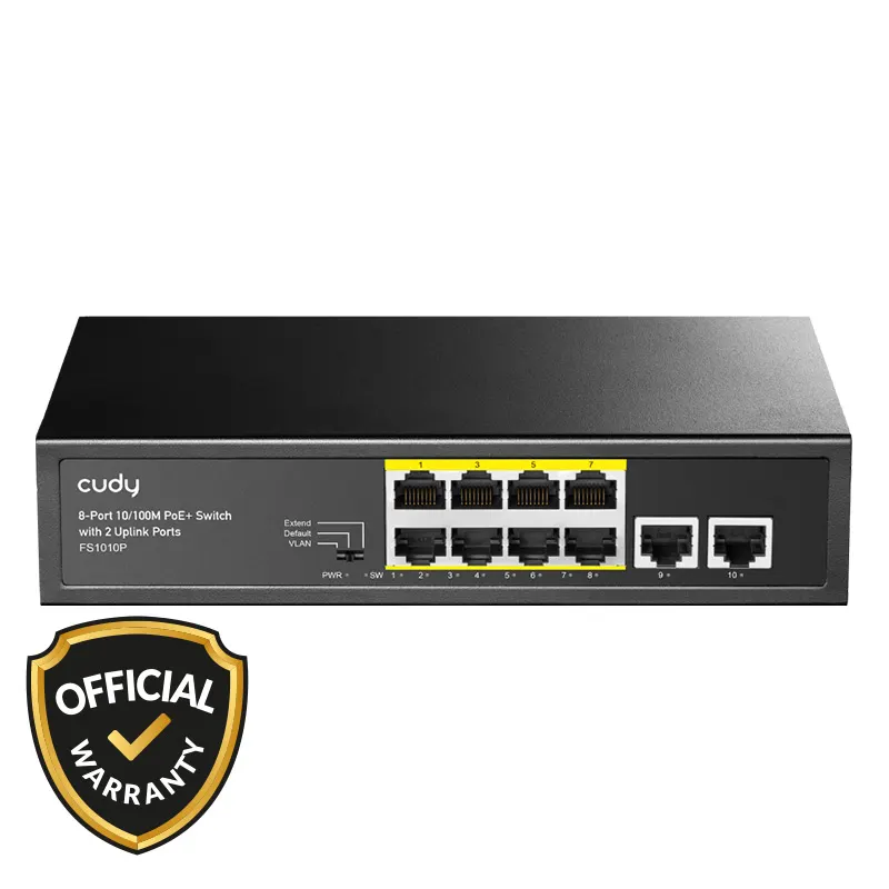 Cudy FS1010P 8 Port PoE+Switch Networking Accessories Price in Bangladesh - Mobile.com.bd