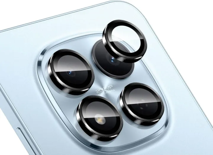 Xiaomi Redmi Note 15 Pro Black Color WSKEN Metal Anti Scratch Camera Lens Screen Protector - Price in Bangladesh