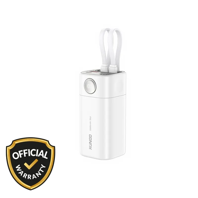 Xundd 20000mAh PD35W Power Bank with Built-in Cables (XDPB-009) Power Banks Price in Bangladesh - Mobile.com.bd
