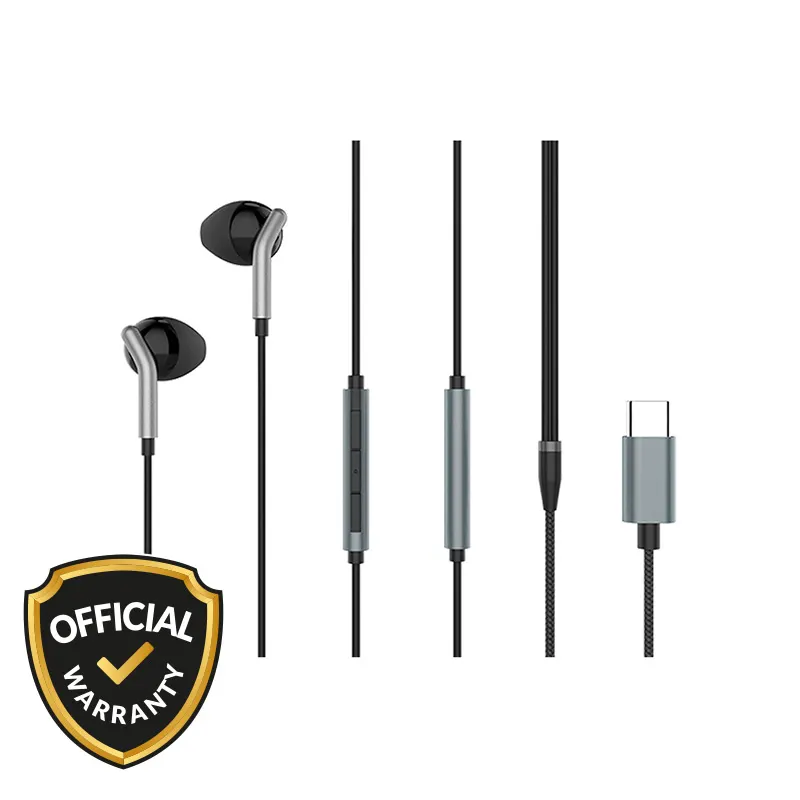 Yison X6 Type-C In-Ear Wired Earphones - Black