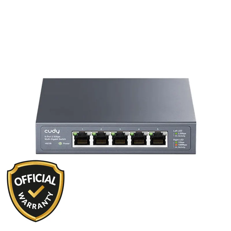 Cudy HS105 5 Port 2.5G Multi Gigabit Switch - Price in Bangladesh