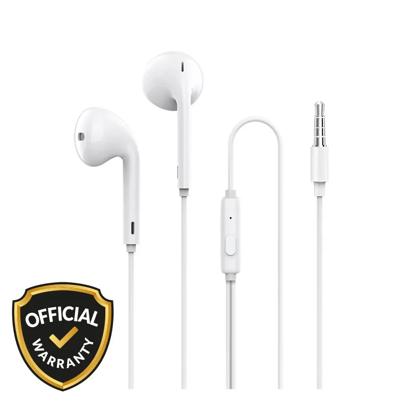 Recci REP-L15 3.5mm In-Ear Wired Earphone-White